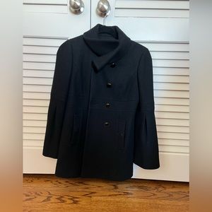 Loft, funnel neck, black coat